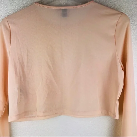 Women’s Asos Long Sleeve Rose Gold Top Size 4 Us - Picture 8 of 8